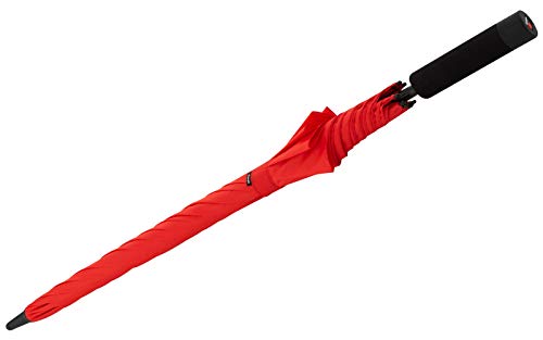 Knirps U.900 Ultra Light XXL Manual Langschirm - Leichtester Stockschirm, nur 255 g - Sturmfest - Red von Knirps