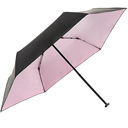 Knirps Taschenschirm US.050 Ultra Light Slim Manual mit UV-Schutz Schwarz-Rosa von Knirps