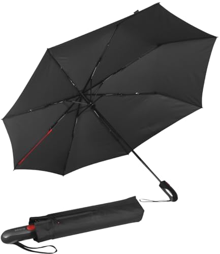 Knirps XXL-Taschenschirm Big Duomatic Storm Shape - Black von Knirps