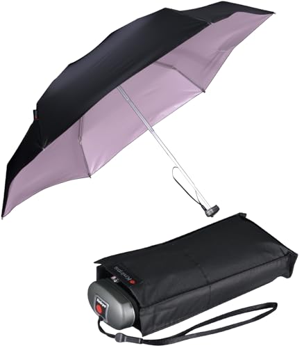 Knirps mini Taschenschirm Travel mit UV- und Hitze-Schutz - black - rose coating Knirps mini Taschenschirm Travel mit UV- und Hitze-Schutz - black - rose coating von Knirps