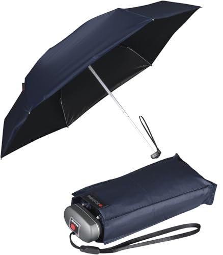 Knirps mini Taschenschirm Travel mit UV- und Hitze-Schutz - navy - black coating Knirps mini Taschenschirm Travel mit UV- und Hitze-Schutz - navy - black coating von Knirps