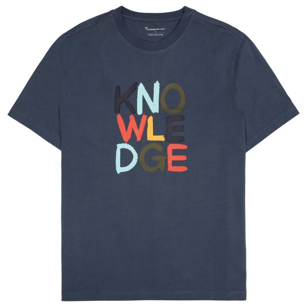 KnowledgeCotton Apparel - Regular S/S Heavy Single - T-Shirt Gr XL blau von KnowledgeCotton Apparel