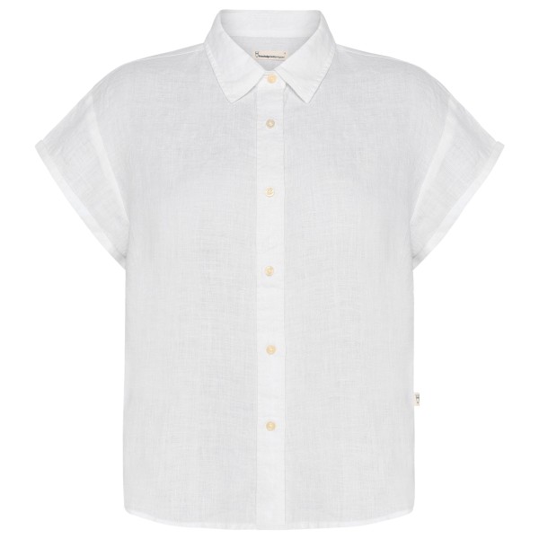 KnowledgeCotton Apparel - Women's Aster Fold Up S/S - Bluse Gr L weiß KnowledgeCotton Apparel - Women's Aster Fold Up S/S - Bluse Gr L weiß von KnowledgeCotton Apparel
