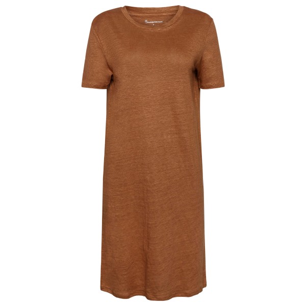 KnowledgeCotton Apparel - Women's Linen S/S T-Shirt Dress - Kleid Gr XL braun KnowledgeCotton Apparel - Women's Linen S/S T-Shirt Dress - Kleid Gr XL braun von KnowledgeCotton Apparel