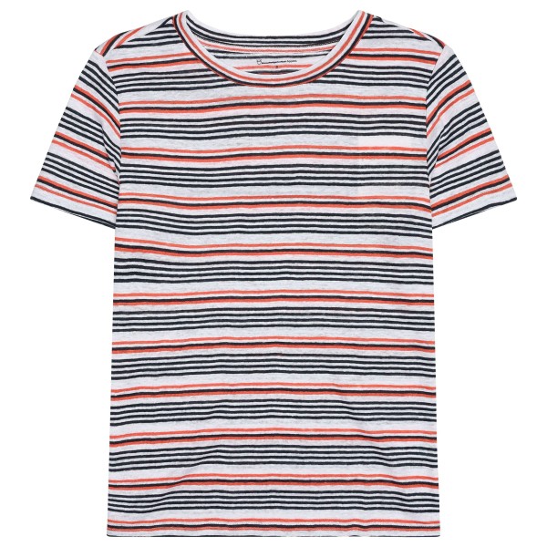 KnowledgeCotton Apparel - Women's Regular Linen Stripe - T-Shirt Gr XL bunt von KnowledgeCotton Apparel