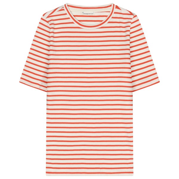KnowledgeCotton Apparel - Women's Striped Rib T-Shirt - T-Shirt Gr L rosa KnowledgeCotton Apparel - Women's Striped Rib T-Shirt - T-Shirt Gr L rosa von KnowledgeCotton Apparel