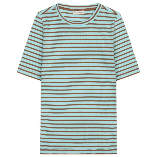 KnowledgeCotton Apparel - Women's Striped Rib T-Shirt - T-Shirt Gr XS grau KnowledgeCotton Apparel - Women's Striped Rib T-Shirt - T-Shirt Gr XS grau von KnowledgeCotton Apparel