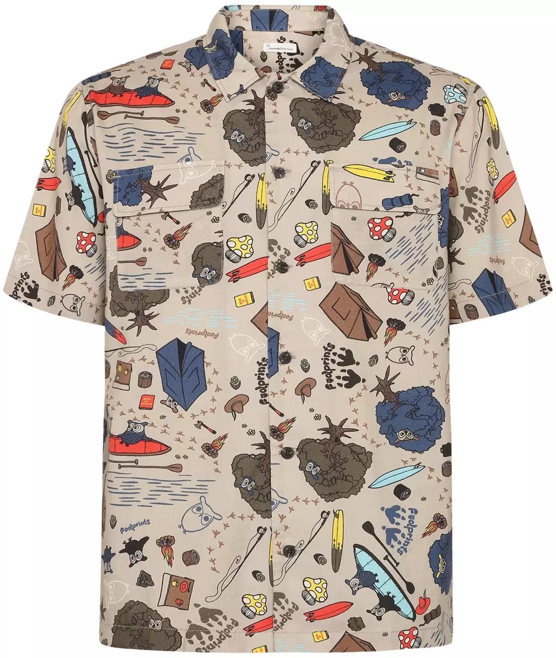 Regular Fit Structured AOP SS Men Regular Fit Structured AOP SS Men von KnowledgeCotton Apparel