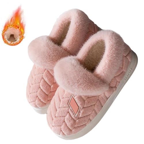 Angebot des Tages, Airfloppy Hausschuhe Damen Gipfelfreund Hausschuhen, Harmont Plüsch Winterhausschuhe Herren Kuschelig Wolke Geschlossen Slippers Warme Flauschige Pantoffeln Paare von Kobilee