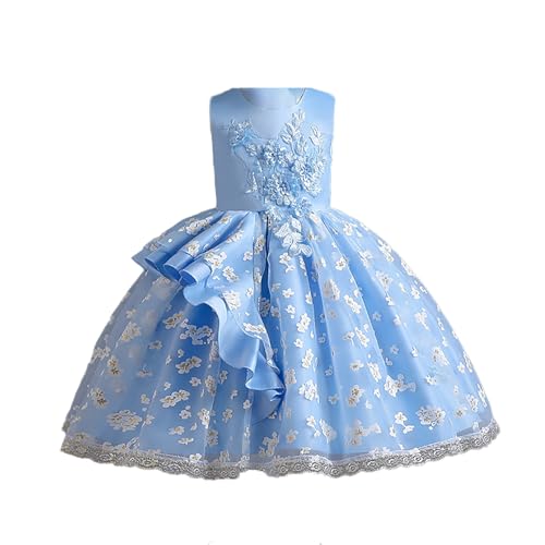 B Ware Rückläufer: Prinzessin Kleid Mädchen - Abendkleid Cocktail Dance Ballkleid Kommunionkleid Festkleider Partykleid für Hochzeit Brautjungfer Blumenmädchen Geburtstag Party Fasching von Kobilee