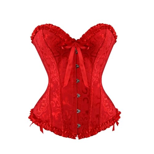 Black Friday: Blue Corset Top Damen Korsett Corsage Reizwäsche Weißes Kleid Schwarz Korset Black Grün Schwarzes Rosa Dress Lila Vampir Kostüm Sexy Rot Piraten Korsettkleid Costume Women von Kobilee