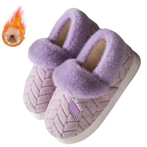 House Slippers: Airfloppy Hausschuhe Damen Gipfelfreund Hausschuhen, Harmont Plüsch Winterhausschuhe Herren Kuschelig Wolke Geschlossen Slippers Warme Flauschige Pantoffeln Paare von Kobilee