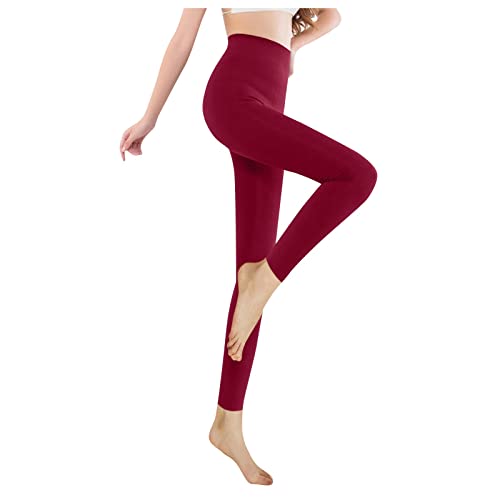 Kobilee Kuschelhose Gefütterte Strumpfhose Damen Thermoleggings Warme Winter Hosen Thermo Leggings Strumpfhosen Fleecehose Winterhose Winterkleider Warm Jogginghose Winterkleid Baggy von Kobilee