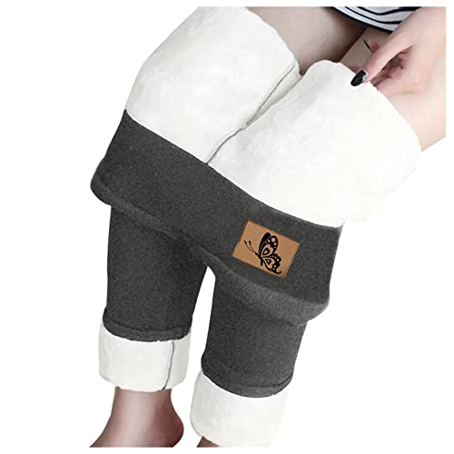 Kobilee Thermohose Damen Winter Thermoleggings Thermo Strumpfhose Strumpfhosen Leggings - Hosen Warme Kuschelhose Gefütterte Jeans Laufhose mit Taschen Kompressionsleggins Lipödem von Kobilee