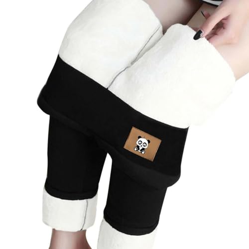 Kobilee Thermo Strumpfhose Leggings Damen Winter Outfit Winterhose Strumpfhosen - Gefütterte Kuschelhose Winterboots Gefüttert Warm Jogginghose Sweathose Leggins Schwarze Lang Baggy von Kobilee