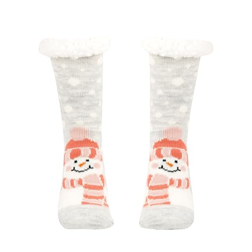 Outlet Angebote - Weihnachtssocken Damen 39-42 Plüschsocken Kuschelsocken Frauen Flauschige Socken Flausch Schlafsocken Kuschel Bettsocken Stoppersocken für Weihnachts Wollsocken Warme von Kobilee