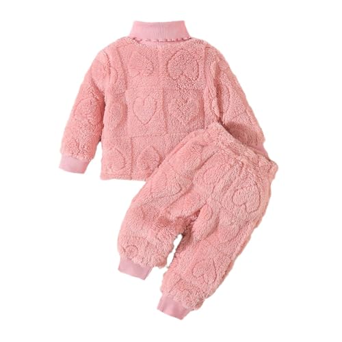 Retourenkauf Angebote: Warmer Schlafanzug Baby Frottee Fleece Pyjama Mädchen Jungen Zweiteiler Flanell Kuschel Pijamas Plüsch Winter Warme Schlafanzüge Flauschige Nachtwäsche Pjs von Kobilee