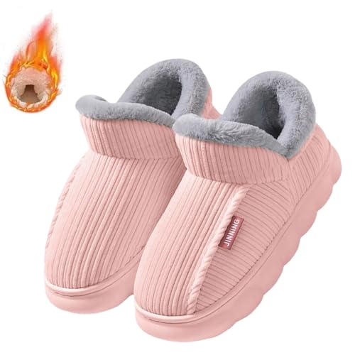 Tagesangebote Heute - Airfloppy Hausschuhe Damen Gipfelfreund Hausschuhen - Harmont Plüsch Winterhausschuhe Herren Kuschelig Wolke Geschlossen Slippers Warme Flauschige Pantoffeln Paare von Kobilee