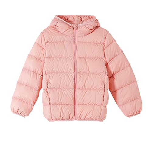 Warehouse Deal Retourenware - Winterjacke Mädchen 128 Puffer Jacke Outdoor 140 Skijacke Rot Winddicht Steppjacke Schwarz Winter Coole Reißverschluss Schneejacke 146 Unisex Gefütterte Wintermantel von Kobilee