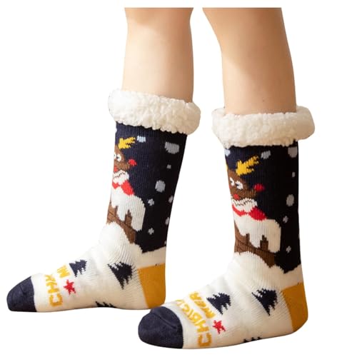 Warehouse Deals Angebote, Wärmesocken Socken Weihnachten Kuschelsocken Damen 39-42 Lustig Hüttensocken Flauschsocken Weihnachtssocken Herren Stoppersocken für Bettsocken Weihnacht Dicke mit Noppen von Kobilee