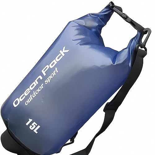 König Design Drybag Tasche Seesack Packsack Wasserdicht Strandtasche 2L 5L10L Rollbeutel Neu, Größe:5 Liter, Farbe:Blau von König Design