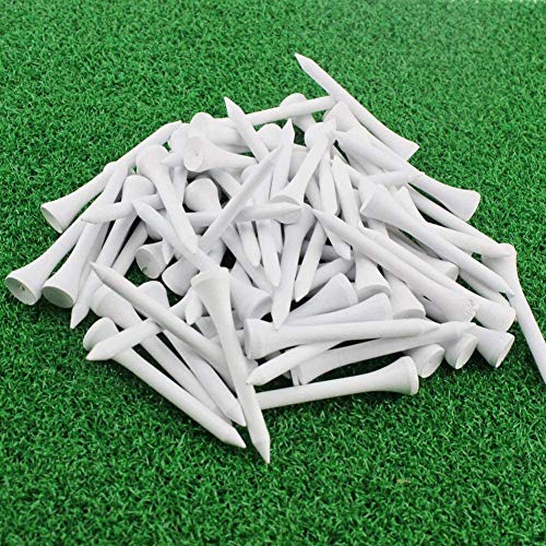 Kofull Golf Tee aus Holz, 70 mm, Weiß, 100 Stück Kofull Golf Tee aus Holz, 70 mm, Weiß, 100 Stück von Kofull