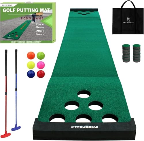 Kofull Golf Puttingmatte Puttingmatte Golf Indoor(kostenlose 2 Golfputter + 6 Golfbälle Driving Golf Schlagmatten, Golf Green für Garten, 327 x 50 cm Kofull Golf Puttingmatte Puttingmatte Golf Indoor(kostenlose 2 Golfputter + 6 Golfbälle Driving Golf Schlagmatten, Golf Green für Garten, 327 x 50 cm von Kofull