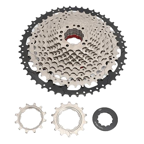 Koieam Fahrradkassette, 12-Gang-Schwungrad, Aluminiumlegierung, geräuscharmer Betrieb, 12 bis 50 Zähne, Fahrradteile für das Fahren mit Elektrofahrrädern von Koieam