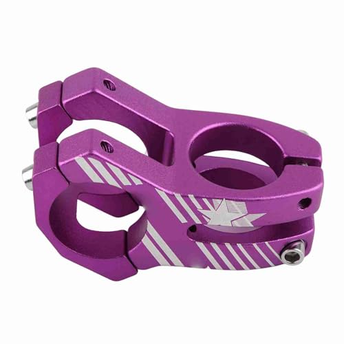 Koieam Fahrradvorbau, 31,8 mm langlebiger Lenkervorbau für Mountainbikes, Rennräder, Aluminiumlegierung, Fahrradlenkervorbau (Purple) von Koieam