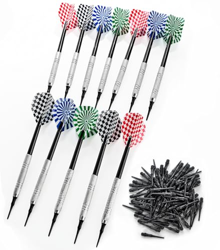 Kolamom Unisex-Adult Dartpfeile mit Kunststoffspitze 12 Stück, Profi Softdarts für Elektronische Dartscheibe Soft Darts Pfeile Set, Bunt, 15 x 3 cm Kolamom Unisex-Adult Dartpfeile mit Kunststoffspitze 12 Stück, Profi Softdarts für Elektronische Dartscheibe Soft Darts Pfeile Set, Bunt, 15 x 3 cm von Kolamom