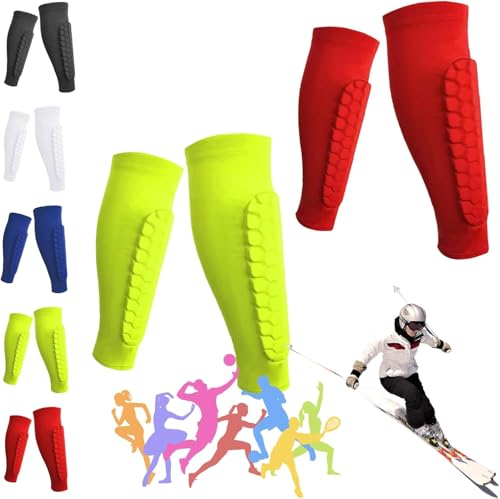 Shinbang Protector 2.0, Shin Defender Schienbeinschoner, Shindefender-Schienbeinschoner, Shinbang Ski-Protektoren, Fußball-Schienbeinschoner, Schienbeinschoner für Erwachsene für Sport (2pair-B, M) von Kolarmo