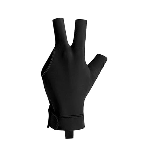 Koljkmh Billard-Handschuhe, Billardqueue-Handschuhe | Atmungsaktive Billardhandschuhe mit drei Fingern | linke Handschuhe für Frauen und Männer, Sport-Handschuhe für die Praxis, Zubehör von Koljkmh