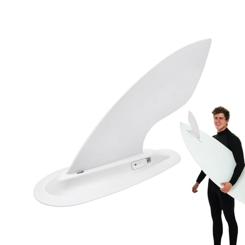 Koljkmh Paddle Board Flosse, Ersatz für aufblasbare Paddle Board Flossen, 9 Zoll Surfbrettflossen, Schnellspannbare Longboard-Finne, abnehmbare Surfboard-Heckflosse für Anfänger und Profis, von Koljkmh