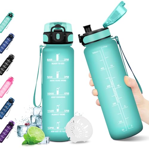 KollyKolla Trinkflasche Kinder, 500ml, Trinkflasche Kohlensäure Geeignet, Trinkflasche mit Zeitmarkierung, Auslaufsicher Wasserflasche, Trinkflasche für Kinder, Fahrrad, Schule, Outdoor, Fahrrad KollyKolla Trinkflasche Kinder, 500ml, Trinkflasche Kohlensäure Geeignet, Trinkflasche mit Zeitmarkierung, Auslaufsicher Wasserflasche, Trinkflasche für Kinder, Fahrrad, Schule, Outdoor, Fahrrad von KollyKolla