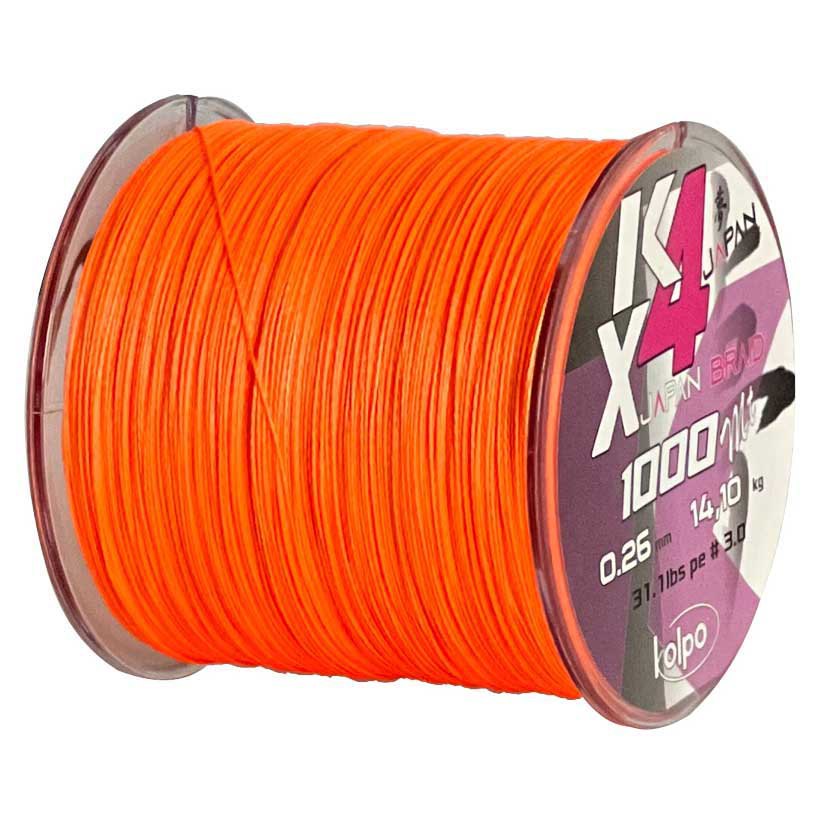 Kolpo Kx4 1000 M Braided Line Orange 0.500 mm Kolpo Kx4 1000 M Braided Line Orange 0.500 mm von Kolpo