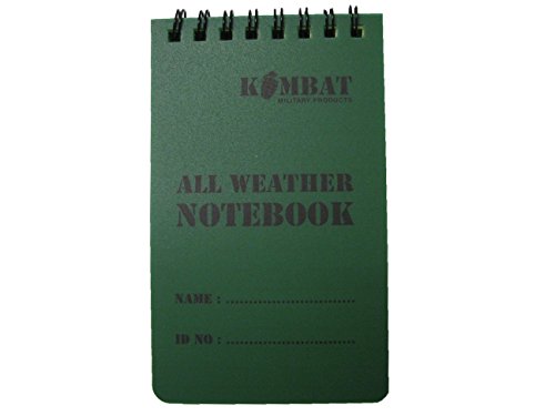 Kombat UK Mini-Notizbuch, wasserdicht, 50 Seiten, Militär-Design Kombat UK Mini-Notizbuch, wasserdicht, 50 Seiten, Militär-Design von Kombat UK