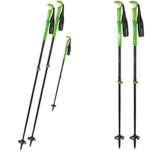 Komperdell C7 Titanal Carbon Skitourenstock, Wanderstock Trekkingstock Gewicht 190g, Schwarz/Grün/Transparentes-Weiß Komperdell C7 Titanal Carbon Skitourenstock, Wanderstock Trekkingstock Gewicht 190g, Schwarz/Grün/Transparentes-Weiß von Komperdell