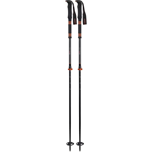 Komperdell Carbon C2 Ultralight Stöcke, Black-orange, 110-140cm von Komperdell