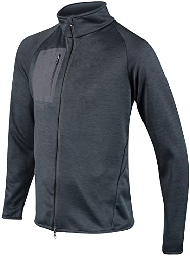 Komperdell Full Zip Sweater Protektorenjacke (Black/Blue,XL) von Komperdell