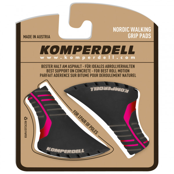 Komperdell - Nordic Walking 2-Color Vulcanized Pad Gr One Size schwarz/grau von Komperdell