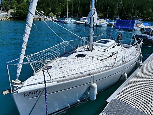 Konege Relingsnetz, Schutznetz, Höhe 0,6m, Länge wählbar, Maschenweite 4,5cm, Kordel 4,0mm, weiß Konege Relingsnetz, Schutznetz, Höhe 0,6m, Länge wählbar, Maschenweite 4,5cm, Kordel 4,0mm, weiß von Konege