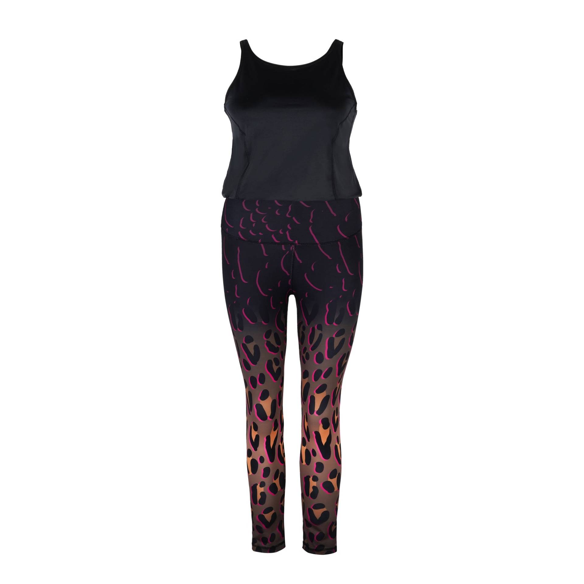 Konekto Jumpsuit Active Safari Gold mit Schwarz von Konekto