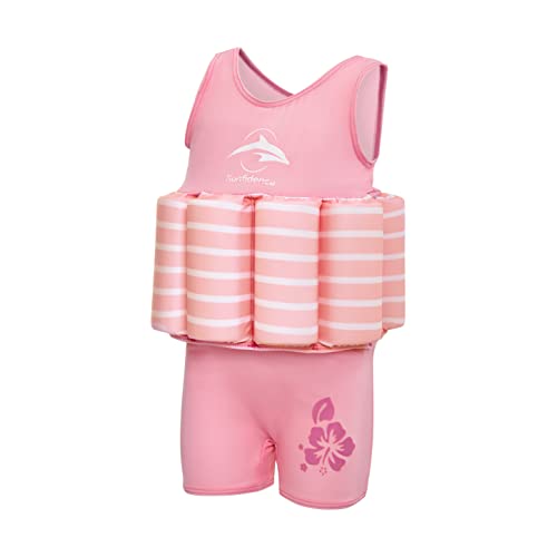 Konfidence Badeanzug mit Schwimmhilfe1 - 2 Jahre - Pink Breton Stripe Konfidence Badeanzug mit Schwimmhilfe1 - 2 Jahre - Pink Breton Stripe von Konfidence