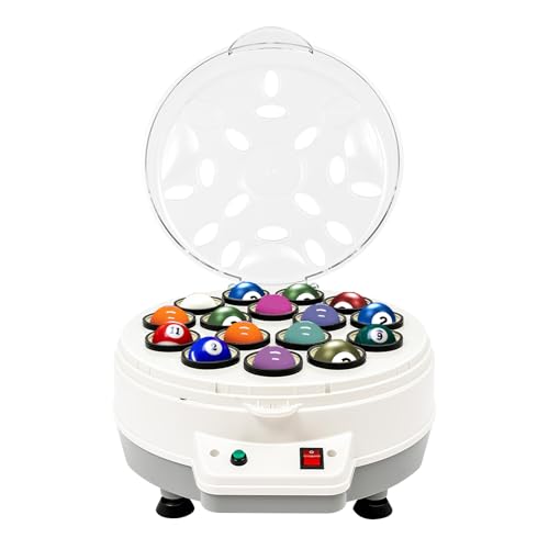 Konfiur Automatischer Billardkugel-Reiniger & Polierer, Elektrische Poolball-Poliermaschine für 16 Kugeln, 1000 RPM, leise & effizient mit ABS/PC-Gehäuse, ideal für Snooker & Clubs Konfiur Automatischer Billardkugel-Reiniger & Polierer, Elektrische Poolball-Poliermaschine für 16 Kugeln, 1000 RPM, leise & effizient mit ABS/PC-Gehäuse, ideal für Snooker & Clubs von Konfiur