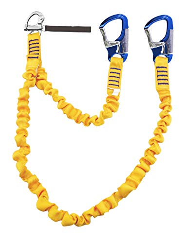 KONG Sicherheitsgurtzeug Lifeline elastisch 2 Karabiner mit 1 Schnappschäkel, 54460 von KONG USA