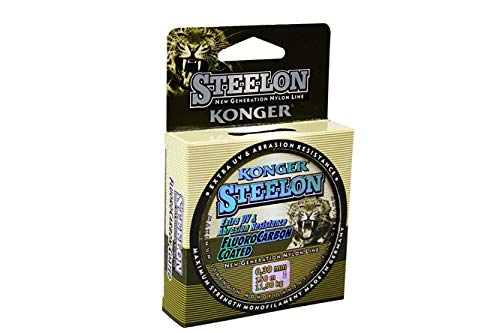 Konger Angelschnur STEELON FLUOROCARBON Spule 150m Monofile (0,30mm / 11,90kg) von Konger