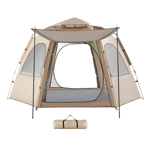 Pop-Up-Zelt für Camping,Camping-Zelt Pop-Up,Wasserdichtes automatisches Kuppelzelt für 5–8 Personen - Atmungsaktive, sofort aufbaubare tragbare Zelte für Outdoor-Camping, Strand, Reiseabenteuer von Kongou