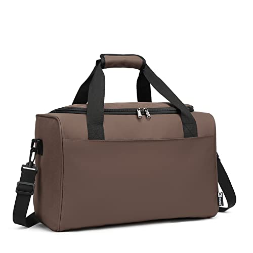 KONO Handgepäck 40x20x25 Ryanair Handgepäck Tasche für Flugzeug Reisetasche Gepäck Weekender Große Maximal Handgepäck für Herren und Damen mit Schultergurt (Braun) KONO Handgepäck 40x20x25 Ryanair Handgepäck Tasche für Flugzeug Reisetasche Gepäck Weekender Große Maximal Handgepäck für Herren und Damen mit Schultergurt (Braun) von KONO