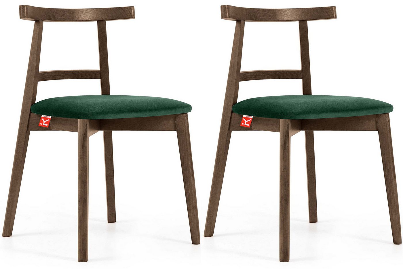 KONSIMO® Holzstuhl Esstischstühle LILIO, Holzstühle, Polsterstühle 2 St., hergestellt in der EU, Buchenholzrahmen, Vintage, Lefkas Eiche KONSIMO® Holzstuhl Esstischstühle LILIO, Holzstühle, Polsterstühle 2 St., hergestellt in der EU, Buchenholzrahmen, Vintage, Lefkas Eiche von KONSIMO®