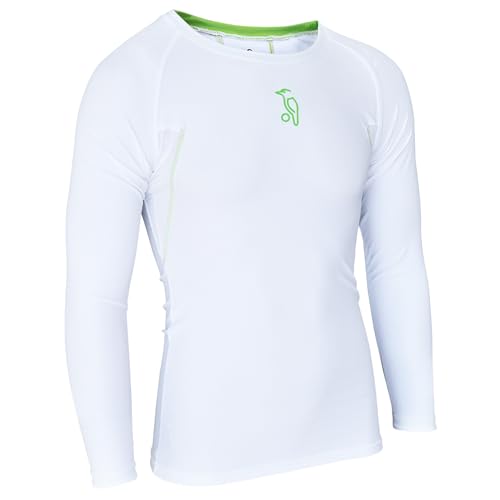 Kookaburra Unisex KB Compression Power Cricket Skin Fit Top, Weiß, Größe XL von KOOKABURRA